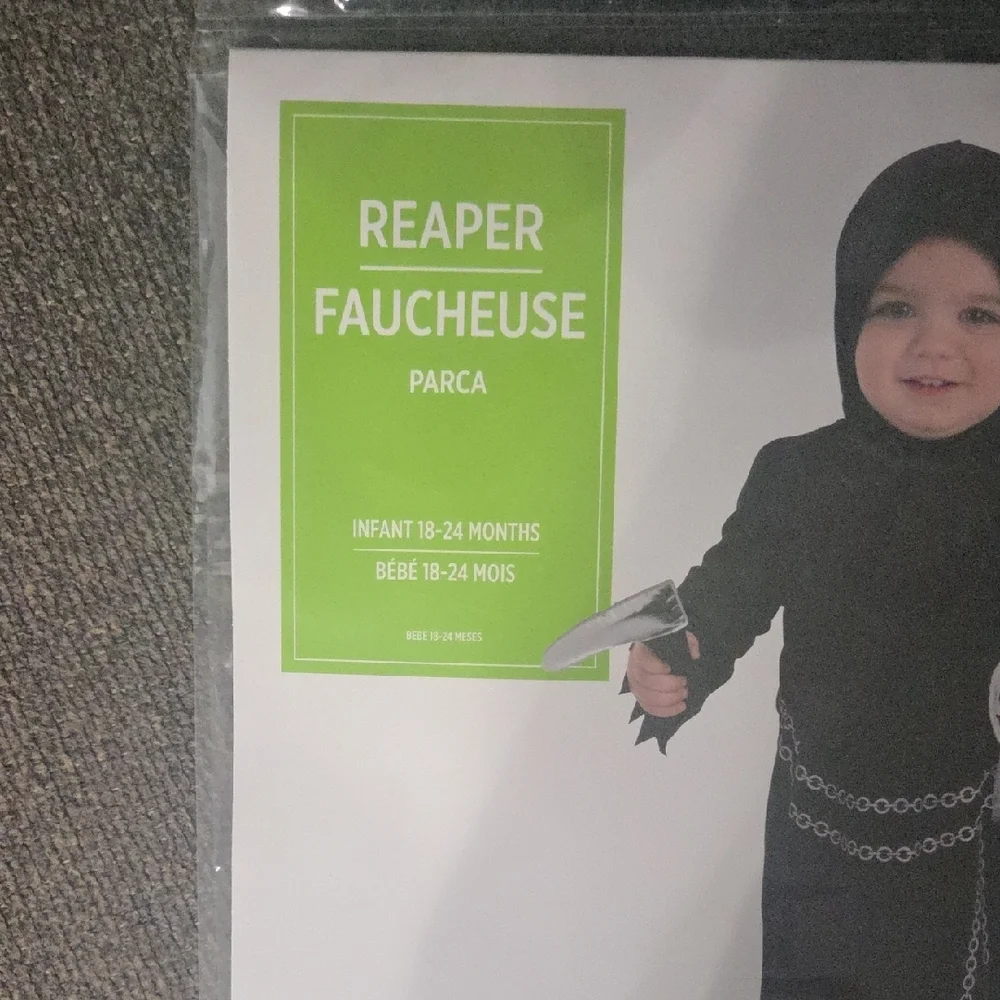 Reaper Faucheuse Kids Costume - Black